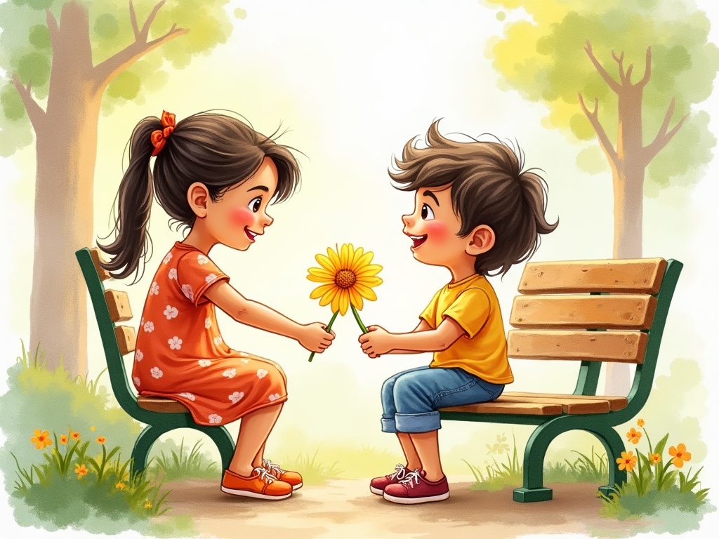 Sofía and the Garden of Kindness illustration